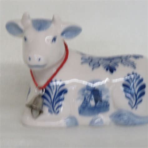 Blue And White Cow Etsy