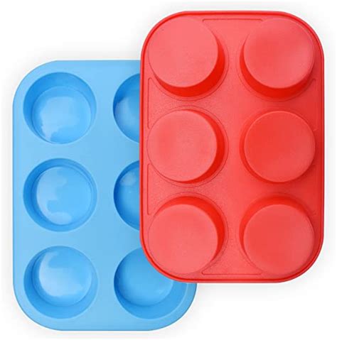 Homedge Bandeja Para Muffins De Silicona Para Tazas Paquete De