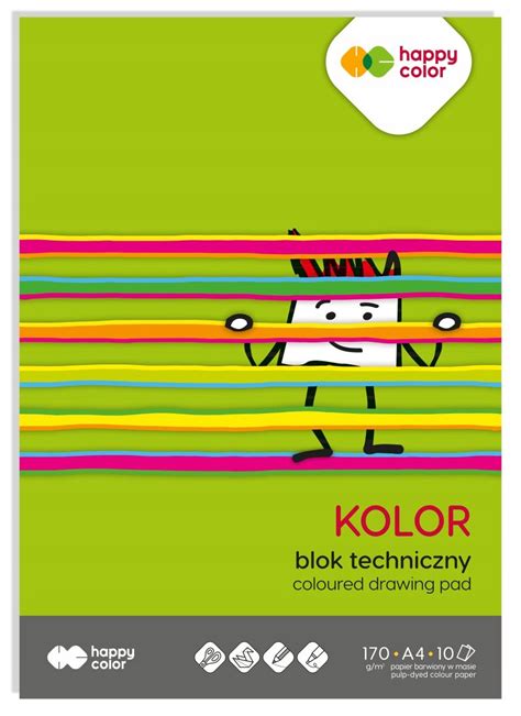 Blok Techniczny Kolorowy A G Arkuszy Happy Color