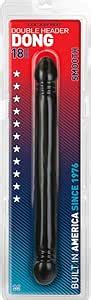 The Classic Double Header Dong 18 Inch Smooth Flexible Double Ended Dildo With Realistic Heads