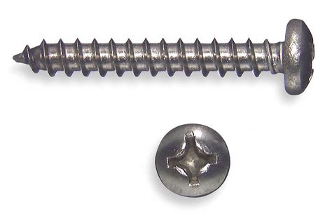 Sheet Metal Screw, PK 100 - Grainger