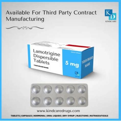 Lamotrigine Dispersible 5 Mg Tablets Third Party Manufacture At ₹ 110box In Roorkee