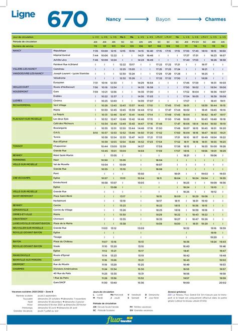 LES HORAIRES DES BUS ET DES TRAINS PARTANT DE CHARMES VERS NANCY