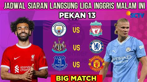 Jadwal Liga Inggris Live Sctv Manchester City Vs Liverpool Epl