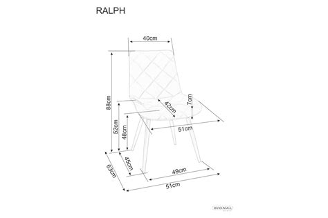 Krzesło RALPH VELVET czarne SIGNAL euroforma pl