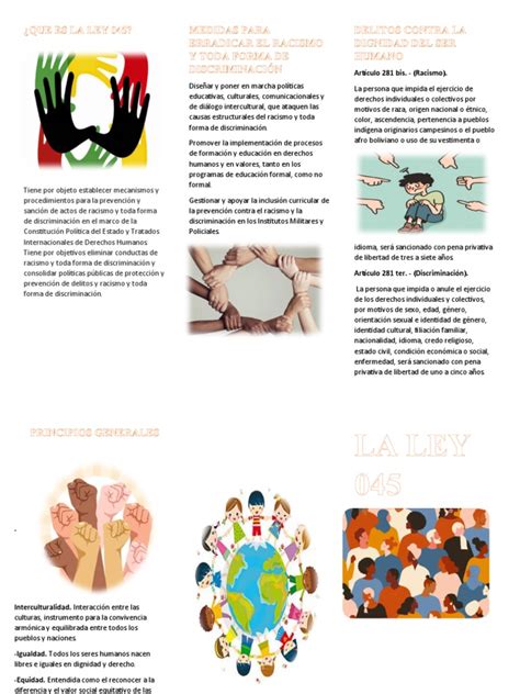 Que Es La Ley 045 Pdf Racismo Discriminación Y Relaciones Raciales