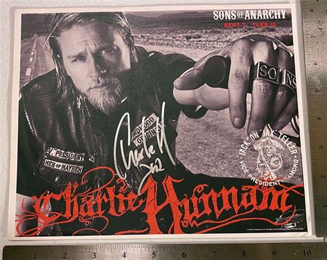 Charlie Hunnam Jax Teller Sons Of Anarchy Soa Signed Autographed