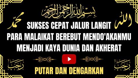 DUNIA AKHERAT JADI KAYA RAYA SUKSES JALUR LANGIT AMALAN REZEKI