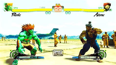 Blanka Vs Akuma Hardest Street Fighter 4 Youtube