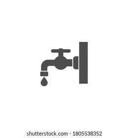 Silhouette Plumbing Icon Vector Illustration Stock Vector Royalty Free