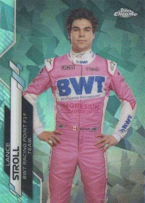 Lance Stroll 2020 Topps Chrome Formula 1 Sapphire Edition 14 Aqua 99