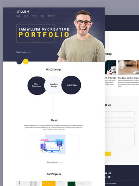 Personal Website Templates Free Download