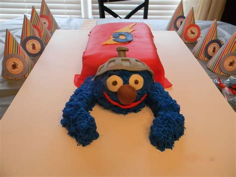 Super Grover Cake | Sesame street birthday, Sesame street party, 40th ...