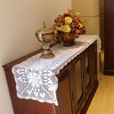 Amazon Damanni Rectangular Cotton Handmade Crochet Lace Table