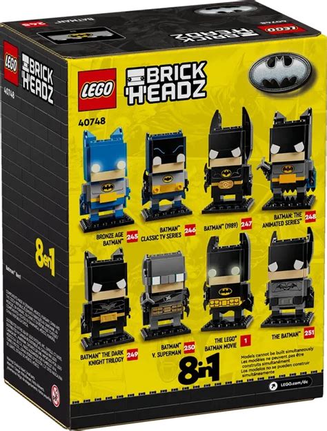 LEGO BrickHeadz 40748 Batman 8in1 Figure Officially Unveiled