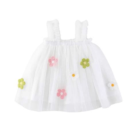 Weebloom White Graduation Dress For Girls,Sleeveless Holiday Party Mesh