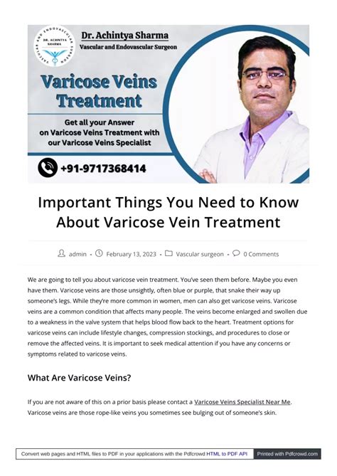 Ppt Understanding Varicose Vein Treatment Options Dr Achintya