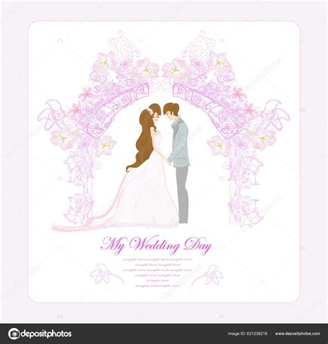 Image vectorielle Élégant Fond Mariage Illustration Vectorielle par