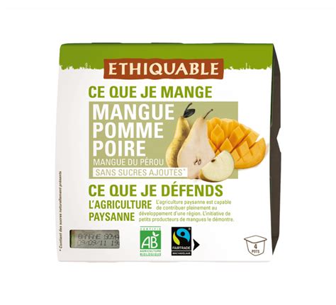 Pur E Bio Mangue Pomme Poire Issue Du Commerce Equitable