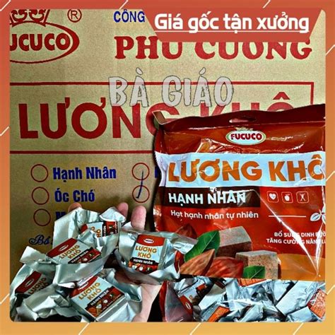 Tuyển sỉ Lương Khô FuCuCo Mix Vị Hạnh Nhân 01 túi 400g 26 miếng