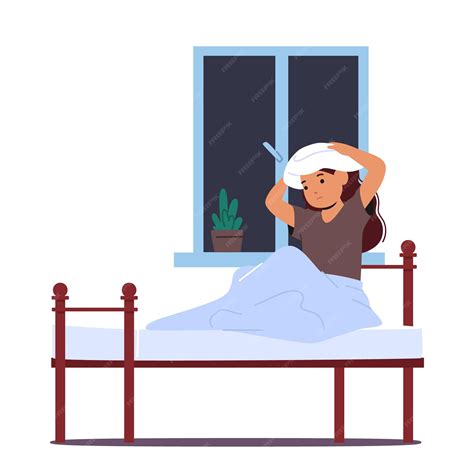 Premium Vector | Child with autism battling insomnia faces sleepless