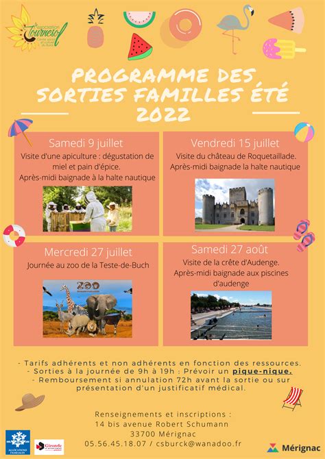 Sorties Des Sorties Familles T Centre Social Et Culturel Du Burck