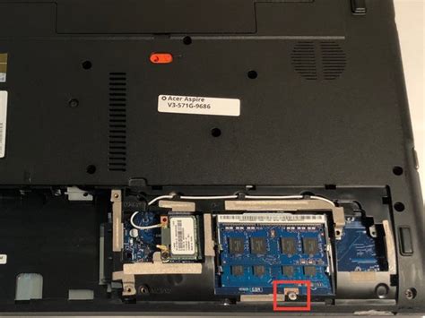 Замена оперативной памяти Acer Aspire V3-571G - HD01