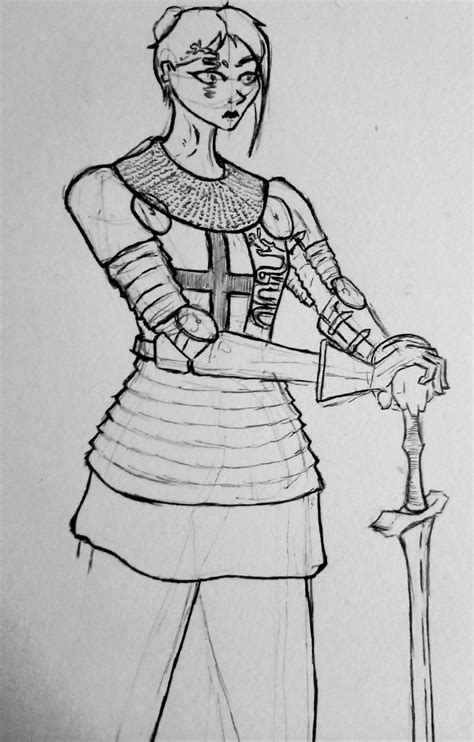 knight of the Duchy of Milan, quickly sketched : r/armoredwomen