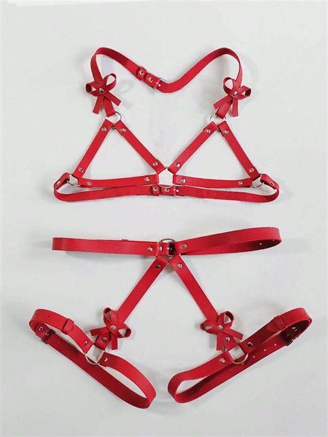 Woman Erotic Lingerie Harness Set Goth Thigh Garter Bondage Harness Sexy Underwear Sword Belt