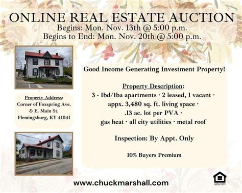 Online Real Estate Auction - Chuck Marshall Auction & Real Estate Co., INC.