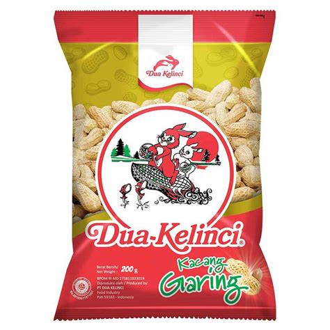 Jual DUA KELINCI KACANG GARING 200 Gram Kacang Kulit Cemilan