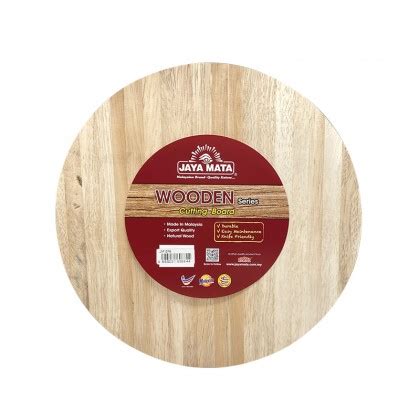 Jaya Mata 13" / 33cm Round Wooden Chopping Board -Thick JM578