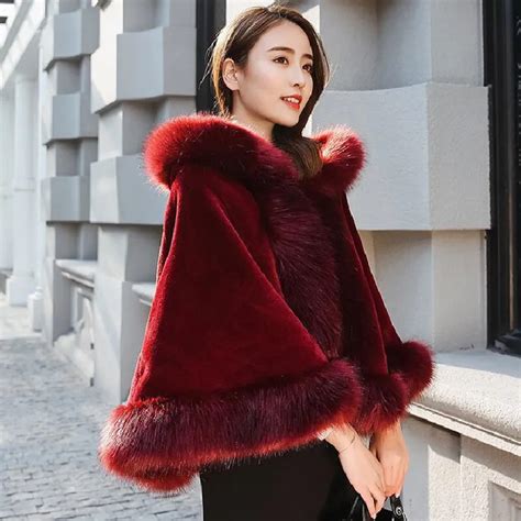 Faux Fur Capes For Women