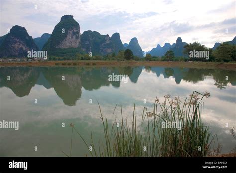 Mingshi River In Mingshi Garden Scenic Area Detian Scenic Spot Daxin