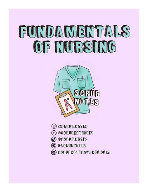 Scrub Notes Complete Nursing Fundamentals NURS 001 Studocu