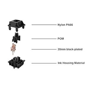 Gateron Interruptores De Teclado Oil King Pines Gf Prelubricados