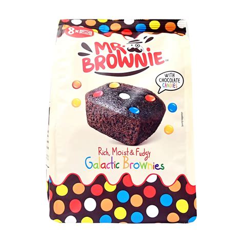 MR BROWNIE Galactic Brownies με Σοκολατένια Καραμελάκια 8τεμ 200gr