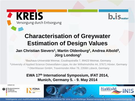 Pdf Characterisation Of Greywater Estimation Of Design Values