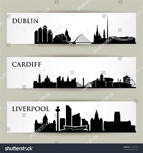 United Kingdom City Skylines Vector Illustration Stock Vector (Royalty Free) 319751273 ...