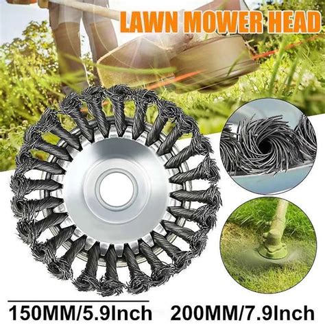 Inch Steel Wire Brush Cutter Trimmers Head Replacement Garden Grass