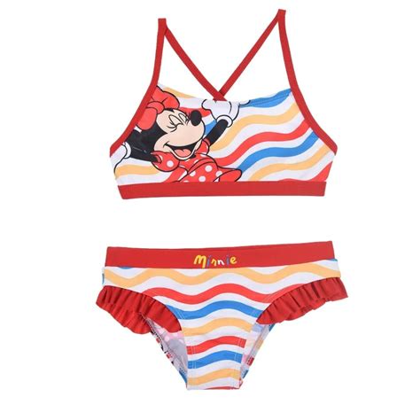 Disney Minnie Mouse 2 Piece Girls Swimsuit