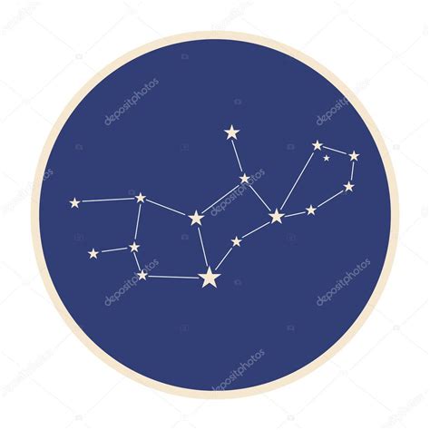 Constellation Virgo (The Maiden). — Stock Vector © ponaolga #42315621