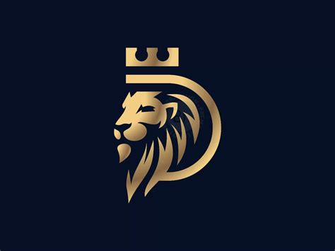 Lion Letter D Logo - Branition