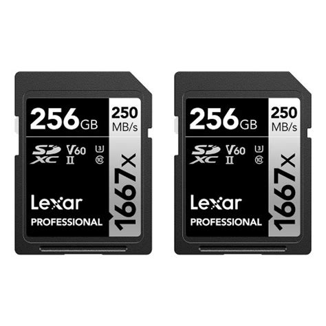 Lexar® Professional Silver Series 1667x Sdxc™ Uhs-ii Card, 2 Pack : Target