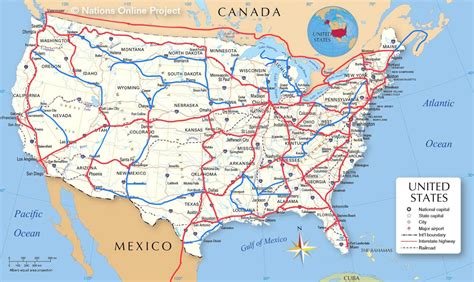 The American HSR map (Red is 220mph routes, Blue is 60-110 mph routes ...