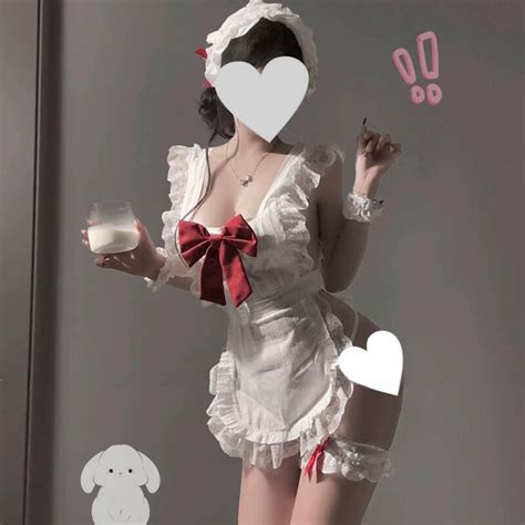 Conjunto De Avental De Empregada De Lingerie Erótica Shopee Brasil
