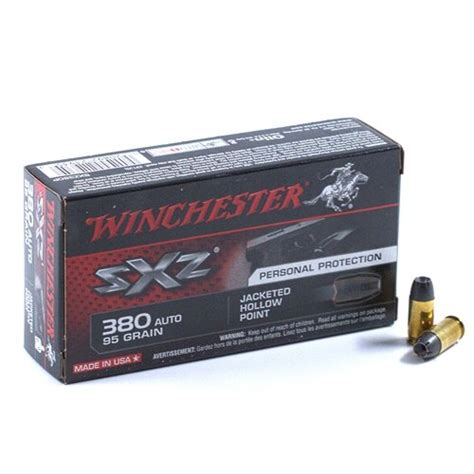 Winchester Sxz Acp Auto Grain Jacketed Hollow Point Personal