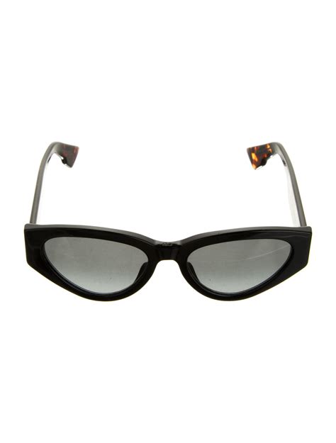 Christian Dior Cat Eye Tinted Sunglasses Black Sunglasses Accessories Chr302542 The Realreal