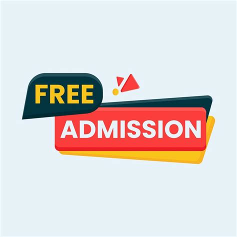 Free Admission Text Button Vector Art At Vecteezy