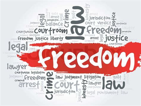 Freedom Word Cloud Stock Vector Colourbox